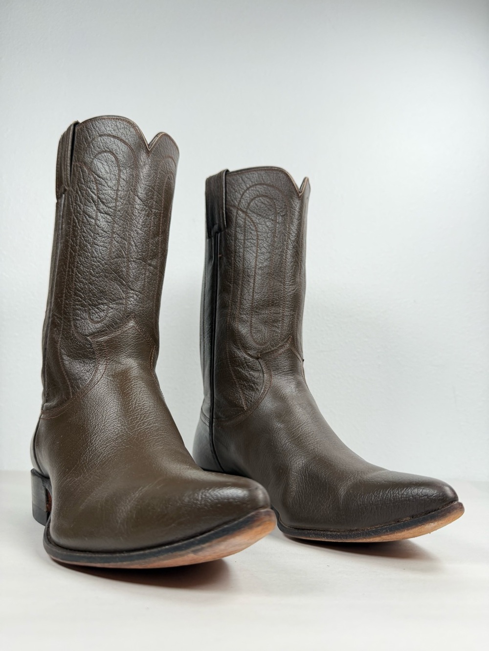 Vintage 70s Women’s Justin Exotic Cowgirl Boots Size 7.5 C Wild Boar Made In USA